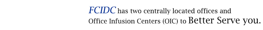 FCIDC has two centrally located offices and Office Insusion Centers(OIC) to Better Serve You.